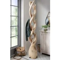 More2Home Kleiderständer Kleiderständer KAKTUS-TWIN, Suar-Holz, 200 cm