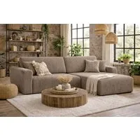 Kaiser Möbel Ecksofa mit Schlaffunktion und Bettkasten Ariel L Cord-Sofa aus Stoff Poso, mit Schlaffunktion,großzügige Liegefläche,pflegeleichter Cordstoff
