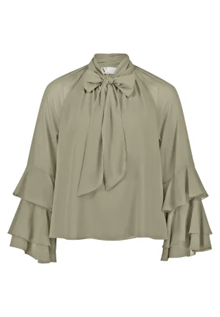 V by Vera Mont - Chiffonbluse Herb Green - Gr. - 44
