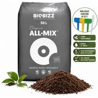 Biobizz Anzucht- und Kräutererde BioBizz All-Mix, vorgedüngt, organisch,50 Liter,hoher EC-Wert