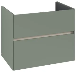 Villeroy & Boch Waschtischunterschrank Collaro 761x610x480mm 2 Ausz. Waschbecken mittig Soft Green C14400AF