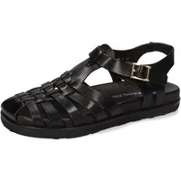 Melvin & Hamilton Siri 1 Leder-Geflochtene Schuhe für Damen Sandale Plateausohlen, Echtes Leder, Vegetabile Gerbung