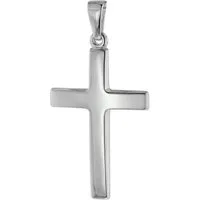 trendor Kreuzanhänger 75552, Kreuz-Anhänger 24 mm Weißgold 14 Karat 585