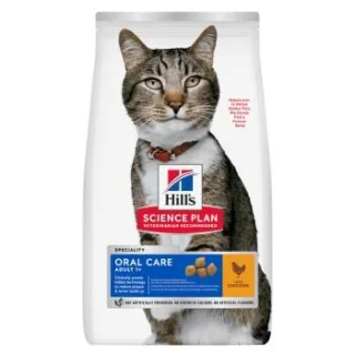Hill's Science Plan Trockenfutter Katze, Adult, Oral Care, mit Huhn 2x7 kg