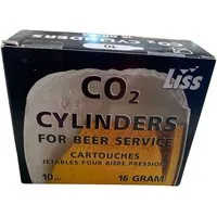 ich-zapfe CO₂-Kapsel CO2 Kapseln, Kohlensäurekapseln CO2, 16g, 10er Pack
