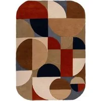 FLAIR RUGS Wollteppich Mia Arch, rechteckig, Höhe: 12 mm, mit gebogener Kantenform