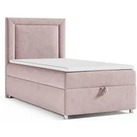 Best for Home Boxspringbett Trinity K-3 SINGLE mit Bettkasten & Komfort Topper H3 (Einzelbett, Polsterbett mit gepolstertes Kopfteil, Jugendbett, Kinderbett versch. Größen, 70x200 80x200 90x200 100x200 cm), verschiedene Liefermöglichkeiten, Handwerks