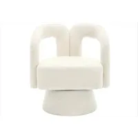 LVHOM Drehsessel M-Form 360 Grad drehbare Cuddle Barrel-Akzentstühle (runde Sessel mit breiter Polsterung, flauschiger Stoffstuhl, 1-St), für Wohnzimmer, Schlafzimmer, Büro, Wartezimmer