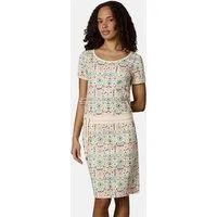 Ragwear Minikleid Baomi Print YOUMODO Gemustertes kurzes Sommerkleid mit Taillenkordel