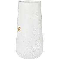 Räder Dekovase Vase groß Goldenes Blatt weiß 25cm (Dekovasen)