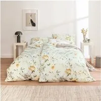 Estella Bettwäsche Estella Mako Jersey Bettwäsche 135x200 Penelope ecrue Rosen Blüten, Mako-Jersey, 2 teilig, für Sommer und Winter