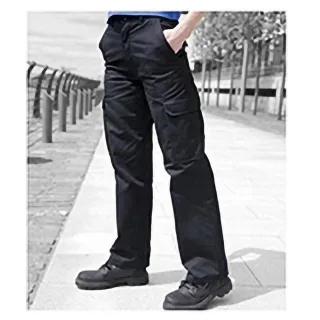 Warrior Damen Cargo-Hose / Arbeitshose (Schwarz)