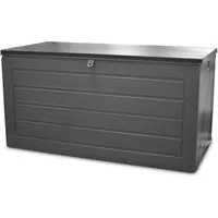Hecht Auflagenbox BOX XL 680 Liter wetterfest mit Deckel & Dämpfer (1 St), UV-beständig Kissenbox Gartenbox mit Stecksystem