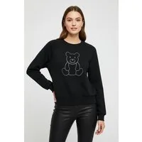 ONLY Sweatshirt ONLCAMA L/S RHINESTONE O-NECK SWT