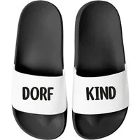 MoonWorks Badeschlappen Badelatschen Unisex Slides mit Aufdruck für Badesandale