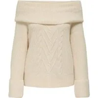 ONLY Strickpullover ONLLUNA LS OFF SHOULDER PULLOVER KNT