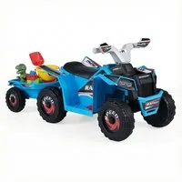 COSTWAY Elektro-Kinderquad, Belastbarkeit 30 kg, (1-tlg), 6V Kinderauto, mit abnehmbarem Anhänger