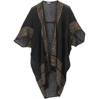 Guru-Shop Langjacke Offener Boho Cardigan, plus size Jacke, Kimono.. Ethno Style, alternative Bekleidung
