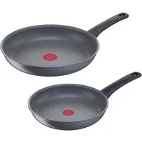 Tefal Pfannen-Set Healthy Chef, Aluminium (Set, 2-tlg., je 1 Pfanne Ø 24 und 28 cm), Mineralia+ Antihaftversiegelung, Thermo-Signal, Induktion