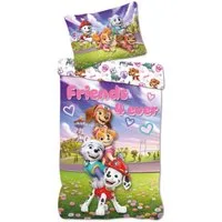 BrandMac Bettwäsche PAW Patrol - Friends 4 ever - Wende-Bettwäsche-Set, 135x200 & 80x80, Baumwolle, 100% Baumwolle