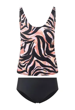 SUSA - Badeanzug black-print - Gr. - 46D