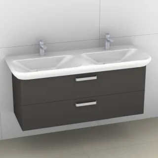 Artiqua 413 Waschtischunterschrank für MyDay 135430 Stahlgrau, 413-WU2L-K78-7142-88 413-WU2L-K78-7142-88