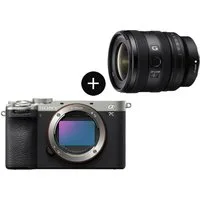 Sony Set: SEL1625G Objektiv + ILCE7CM2S Systemkamera (SEL1625G, 33 MP, 2x opt. Zoom, Bluetooth, WLAN, KI-Autofokus, 10 B/s Serienaufnahmen, 4K Zeitlupe)