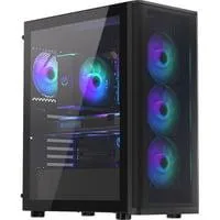 Ventum 400 ARGB, Tower-Gehäuse schwarz, Tempered Glass