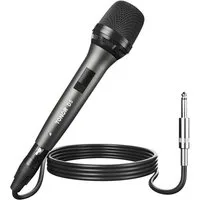 TONOR Mikrofon TONOR D5 Dynamisches Mikrofon Gesang Karaoke Nierenmikrofon XLR 4,5m