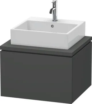 Duravit L-Cube Konsolenwaschtischunterbau wandhängend Graphit Matt 620x547x400 mm - LC581004949 LC581004949