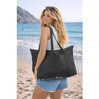 Antonio Shopper XXL Shopping & Beach Bag Strandtasche Schwarz Tasche Nr. 452