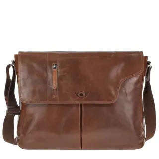 Umhängetasche Herren Leder 40x32cm Messenger Bag | Greenburry Schultasche Schultertasche für Business und Freizeit "Waxy Vintage" 1371-24