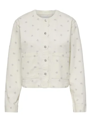 ONLY - ONLNAOMI AOP O-JACKET OTW Egret - Gr. - M