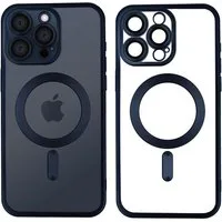 Wörleonline Handyhülle für iPhone 15 Pro mit integriertem Kameraschutz, TPU Schutzhülle in passendem Titan-Farbton, MagSafe kompatible Hülle