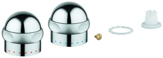 Grohe Griff Sentosa 45538 1/2" Markierung blau chrom/mattchrom, 45538IP0 45538IP0