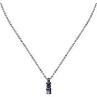 MASERATI Edelstahlkette Maserati Herren-Kette Edelstahl Saphir