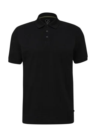 Q/S designed by - Polo-Shirt im Basic-Stil schwarz - Gr. - S