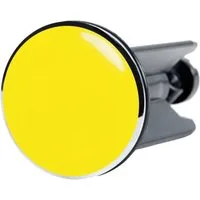 Sanilo Waschbeckenstöpsel Gelb, Ø 4.0 cm, hochwertig, universell, mit Motiv, 100% wasserdicht