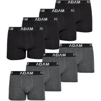 ADAM JEANS Boxershorts Herren Boxershorts aus extra weicher 100% Baumwolle Trunks Men Boxer-1 (8-St., 2er Set, 6er Set, 8er Set, 10er Set, 12er Set) Boxershorts Herren Boxer Shorts Männer Unterhosen Trunks Underwear