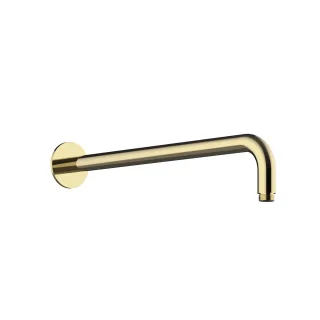 Herzbach LIVING SPA Wandarm 420mm 70 rund gewinkelt PVD Gold, 30.960420.1.03 30.960420.1.03