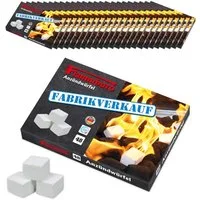 FLAMMBURO Grillanzünder Anzündwürfel (24x48=1152 Würfel), Kaminanzünder, Grillanzünder, (24-St), Lange Brenndauer, Geruchsarm