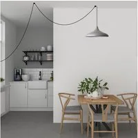 Bamyum Pendelleuchte Champion Pendelleuchte mit Stecker 35 cm, Metall mit 450 cm Kabel, ohne Leuchtmittel