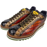 Lorenzi Lorenzi-15043-Fresh Nero Sneaker Handgefertigt in Italien, Designer Sneaker, Kalbsleder