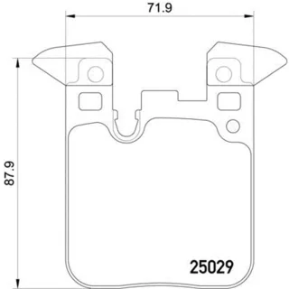 Hella Bremsbel?ge hinten BMW 2er 3er 4er 8DB355021-611