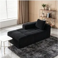 MODFU Sofa Cord-Kompaktsofa, mit Sofa, Rückenkissen, integrierter Getränkehalter & seitlicher Aufbewahrungstasche