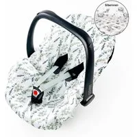 BABEES Kindersitzbezug Sommerbezug Babyschale Bezug Universal, antibakterielle Baumwolle Ag+