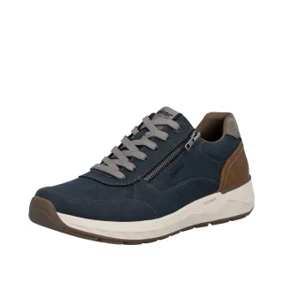 Rieker Sneaker Schnürschuh, Halbschuh, Freizeitschuh mit Reißverschluss seitlich