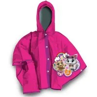 44 Cats Regenmantel Kinder Regenmantel Poncho – Bequem, Faltbar und Wasserdicht