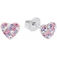 Prinzessin Lillifee Paar Ohrstecker Herz, mit Preciosa Crystal