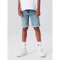 Name It Jeansshorts NKMSILAS SLIM DNM L SHORT Baumwollmischung, Stretch, Umschlagsaum